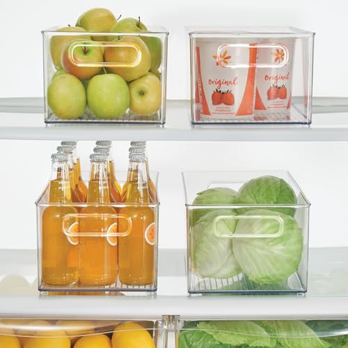 iDesign Kitchen Binz Stackable Organizer, 8" x 6" x 14.5", Clear - My Kitchen Products