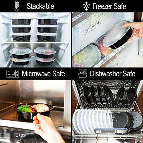 Igluu Meal Prep Containers Reusable (10 Pack) 1 Compartment – 28oz - My Kitchen Products