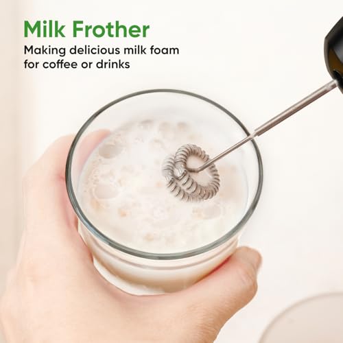 Immersion Blender Handheld 1100W 3 in 1 Corded Stick Hand Blenders for Kitchen with Trigger Speed Control, with Whisk, Milk Frother Attachemnts, Perfect Emulsifier for Soup, Smoothie, Puree - My Kitchen Products