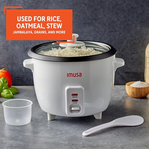 IMUSA Electric Rice Cooker 10 Cup Cooked 5 Cup Uncooked – Ceramic Nonstick Pot, Multi Cooker for Rice, Quinoa, Oatmeal, Stew – Keep Warm – Compact for Kitchen Dorm RV - My Kitchen Products