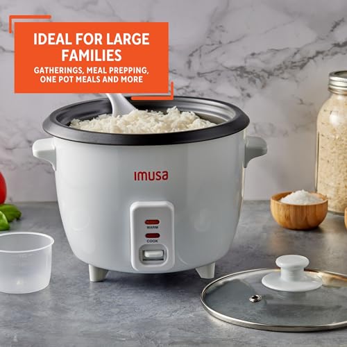 IMUSA Electric Rice Cooker 10 Cup Cooked 5 Cup Uncooked – Ceramic Nonstick Pot, Multi Cooker for Rice, Quinoa, Oatmeal, Stew – Keep Warm – Compact for Kitchen Dorm RV - My Kitchen Products