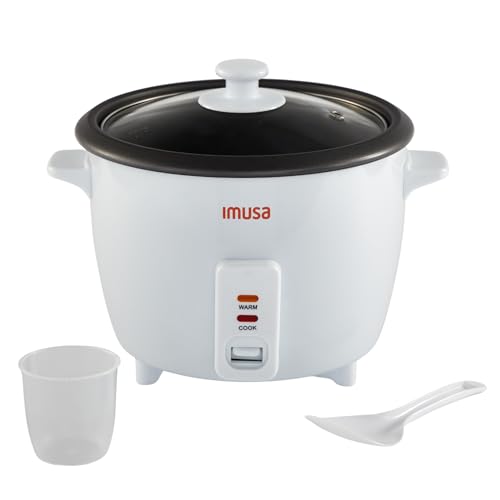IMUSA Electric Rice Cooker 10 Cup Cooked 5 Cup Uncooked – Ceramic Nonstick Pot, Multi Cooker for Rice, Quinoa, Oatmeal, Stew – Keep Warm – Compact for Kitchen Dorm RV - My Kitchen Products
