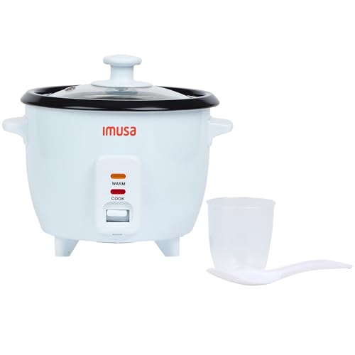 IMUSA Mini Electric Rice Cooker 6 Cup Cooked 3 Cup Uncooked – Ceramic Nonstick Pot, Small Multi Cooker for Rice, Quinoa, Oatmeal, Stew – Keep Warm – Compact for Dorm RV Kitchen - My Kitchen Products