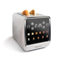 Inspirex Touch Screen Toaster - 2 Slice Extra-Wide Slots - 5 Bread Type and 6 Browning Levels - Defrost, Reheat, Favorite, Single Slot Settings - Stainless Steel - My Kitchen Products