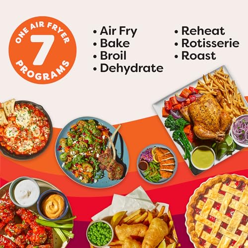Instant Pot 10QT Air Fryer, 7-in-1 Functions with EvenCrisp Technology that Crisps, Broils, Bakes, Roasts, Dehydrates, Reheats & Rotisseries, Includes over 100 In-App Recipes, Stainless Steel - My Kitchen Products