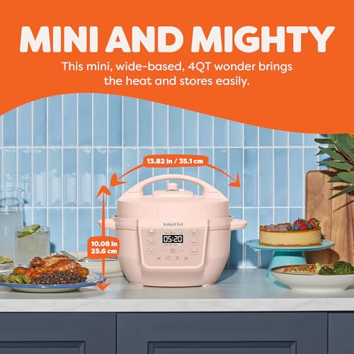 Instant Pot 4QT RIO Mini 7-in-1 Multi-Cooker, Pressure Cooker, Slow cook, Sauté, Steam, Rice Maker, Yogurt, & Warmer, Rosewater, 4 Quarts - My Kitchen Products