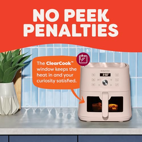 Instant Pot 4Qt VORTEX 6-in-1 Mini Air Fryer, Custom Program Options, Air Fry, Broil, Roast, Dehydrate, Bake, Reheat, Rosewater, 4 Quarts - My Kitchen Products