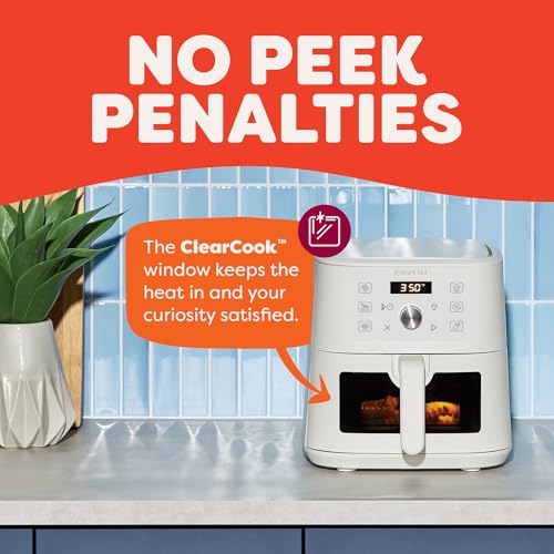 Instant Pot 4Qt VORTEX 6-in-1 Mini Air Fryer, Custom Program Options, Air Fry, Broil, Roast, Dehydrate, Bake, Reheat, Sea Salt, 4 Quarts - My Kitchen Products