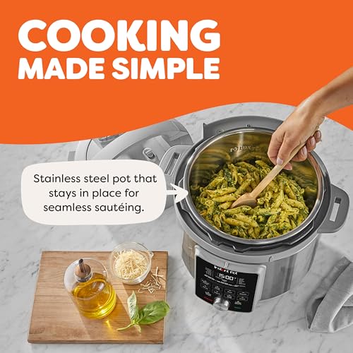 Instant Pot, 6-Quart Whisper Quiet 9-in-1 Electric Pressure Cooker, Slow Rice Steamer, Sauté, Yogurt Maker, Warmer & Sterilizer, Free App with 800+ Recipes, Stainless Steel - My Kitchen Products