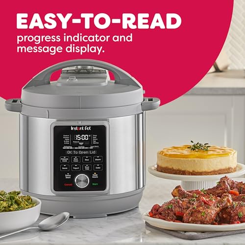 Instant Pot, 6-Quart Whisper Quiet 9-in-1 Electric Pressure Cooker, Slow Rice Steamer, Sauté, Yogurt Maker, Warmer & Sterilizer, Free App with 800+ Recipes, Stainless Steel - My Kitchen Products