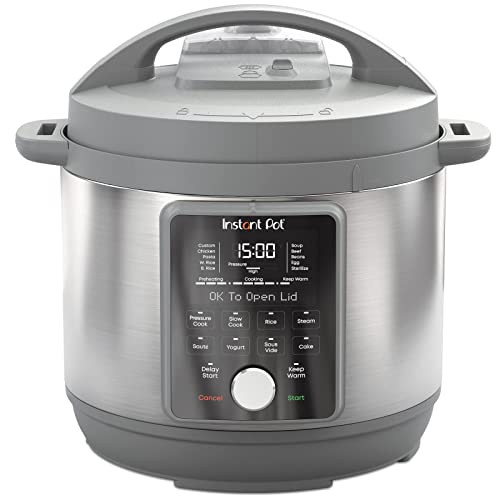 Instant Pot, 6-Quart Whisper Quiet 9-in-1 Electric Pressure Cooker, Slow Rice Steamer, Sauté, Yogurt Maker, Warmer & Sterilizer, Free App with 800+ Recipes, Stainless Steel - My Kitchen Products
