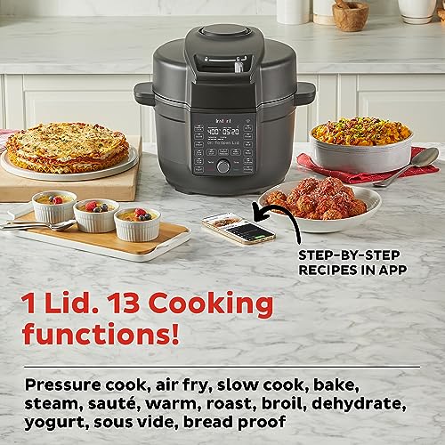Instant Pot 6.5 Quart Duo Crisp Ultimate Lid with WIFI, 13-in-1 Air Fryer and Pressure Cooker Combo, Sauté, Slow Cook, Bake, Steam, Warm, Roast, Dehydrate, Sous Vide, & More, Includes App with Recipes - My Kitchen Products