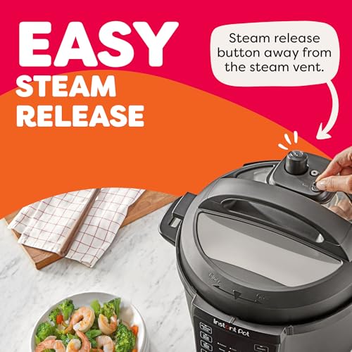 Instant Pot 6QT RIO 7-in-1 Multi-Cooker, Pressure Cooker, Slow cook, Sauté, Steam, Rice Maker, Yogurt, & Warmer, Black, 6 Quarts - My Kitchen Products