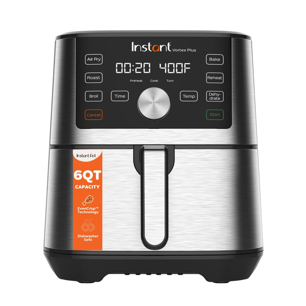 Instant Pot 6QT VORTEX Plus Air Fryer, 6-in-1, Air Fry, Broil, Dehydrate, Crisp, Roast, Reheat
