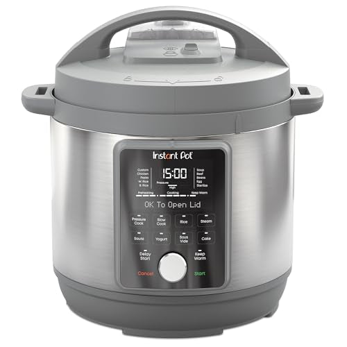 Instant Pot, 8-Quart Whisper Quiet 9-in-1 Electric Pressure Cooker, Slow Rice Cooker, Steamer, Sauté, Yogurt Maker, Warmer & Sterilizer, App With Over 800 Recipes, Stainless Steel, Duo Plus - My Kitchen Products