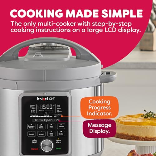 Instant Pot, 8-Quart Whisper Quiet 9-in-1 Electric Pressure Cooker, Slow Rice Cooker, Steamer, Sauté, Yogurt Maker, Warmer & Sterilizer, App With Over 800 Recipes, Stainless Steel, Duo Plus - My Kitchen Products