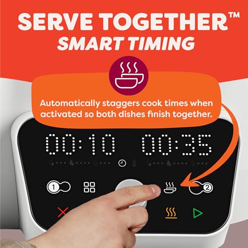 Instant Pot Dual Action 8‑in‑1 Multi-Cooker with Serve Together™ Smart Timing, 4Qt Pressure Cooker & 2Qt Rice Cooker, Cook Mains & Sides Together, Fast Cooking, PFAS-Free Pot*, Sauté, Slow Cook & More - My Kitchen Products