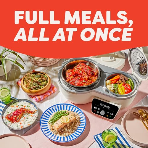 Instant Pot Dual Action 8‑in‑1 Multi-Cooker with Serve Together™ Smart Timing, 4Qt Pressure Cooker & 2Qt Rice Cooker, Cook Mains & Sides Together, Fast Cooking, PFAS-Free Pot*, Sauté, Slow Cook & More - My Kitchen Products