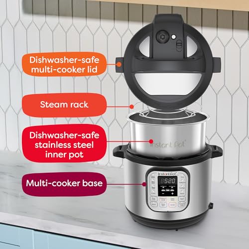 Instant Pot Duo 7-in-1 Electric Pressure Cooker, Slow Cooker, Rice Cooker, Steamer, Sauté, Yogurt Maker, Warmer & Sterilizer, Includes App with Over 800 Recipes, Stainless Steel, 8 Quart - My Kitchen Products