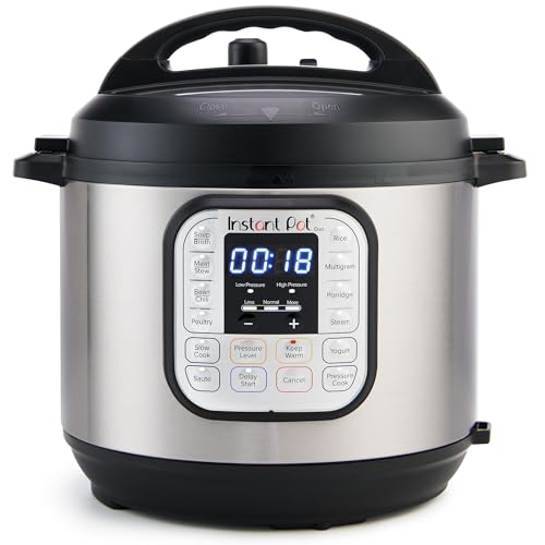 Instant Pot Duo 7-in-1 Electric Pressure Cooker, Slow Cooker, Rice Cooker, Steamer, Sauté, Yogurt Maker, Warmer & Sterilizer, Includes App with Over 800 Recipes, Stainless Steel, 8 Quart - My Kitchen Products