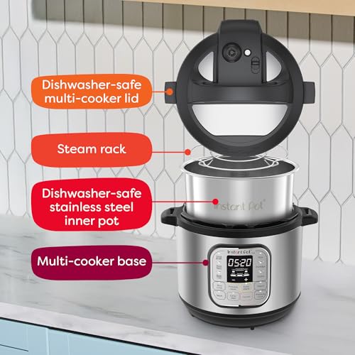 Instant Pot Duo 7-in-1 Mini Electric Pressure Cooker, Slow Rice Cooker, Steamer, Sauté, Yogurt Maker, Warmer & Sterilizer, Includes Free App with over 1900 Recipes, Stainless Steel, 3 Quart - My Kitchen Products