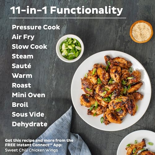 Instant Pot Duo Crisp 11-in-1 Air Fryer and Electric Pressure Cooker Combo with Multicooker Lids that Air Fries, Steams, Slow Cooks, Sautés, Dehydrates, & More, Free App With Over 800 Recipes, 6 Quart - My Kitchen Products