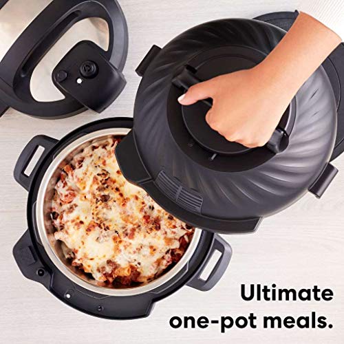 Instant Pot Duo Crisp 11-in-1 Air Fryer and Electric Pressure Cooker Combo with Multicooker Lids that Fries, Steams, Slow Cooks, Dehydrates,Free App With Over 800 Recipes, Black/Stainless Steel, 8QT - My Kitchen Products