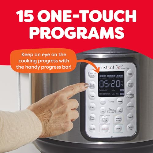 Instant Pot Duo Plus 9-in-1 Multicooker, Pressure Cooker, Slow Cook, Rice Maker, Steamer, Sauté, Yogurt, Warmer & Sterilizer, Includes App with Over 800 Recipes, Stainless Steel, 6 Quarts - My Kitchen Products