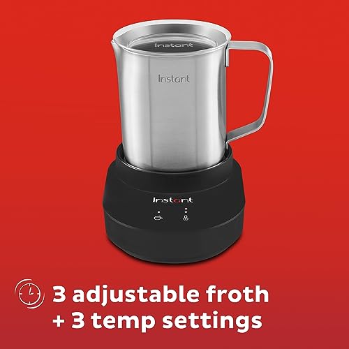 Instant Pot Instant MagicFroth 9-in-1 Electric Milk Steamer and Frother, 17oz Stainless Steel Pitcher, Hot and Cold Foam Maker and Milk Warmer for Lattes, Cappuccinos, Macchiato - My Kitchen Products