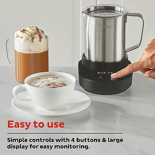 Instant Pot Instant MagicFroth 9-in-1 Electric Milk Steamer and Frother, 17oz Stainless Steel Pitcher, Hot and Cold Foam Maker and Milk Warmer for Lattes, Cappuccinos, Macchiato - My Kitchen Products