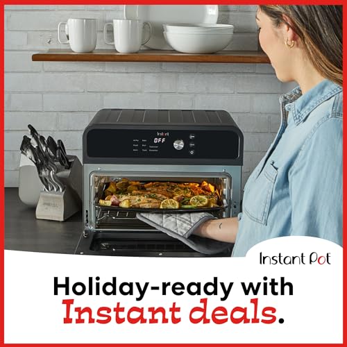 Instant Pot Omni 19QT/18L Toaster Oven Air Fryer, 7-in-1 Functions, Fits 12" Pizza, Crisps, Broils, Bakes, Roasts, Toasts, Warms, Convection, 100+ In-App Recipes, from the Makers of Instant Pot, Black - My Kitchen Products
