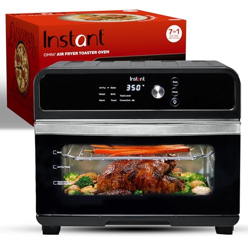 Instant Pot Omni 19QT/18L Toaster Oven Air Fryer, 7-in-1 Functions, Fits 12" Pizza, Crisps, Broils, Bakes, Roasts, Toasts, Warms, Convection, 100+ In-App Recipes, from the Makers of Instant Pot, Black - My Kitchen Products
