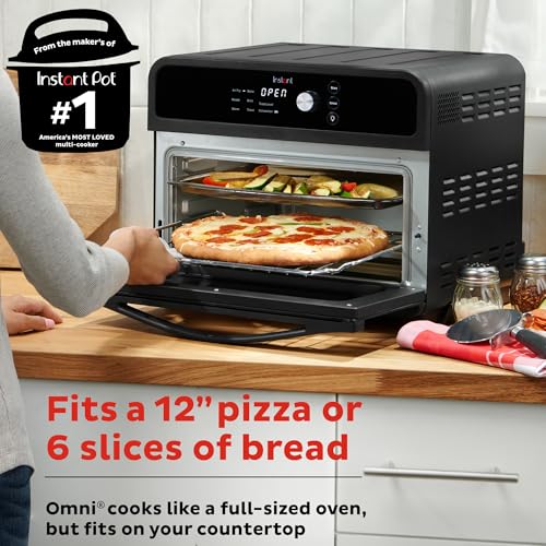 Instant Pot Omni 19QT/18L Toaster Oven Air Fryer, 7-in-1 Functions, Fits 12" Pizza, Crisps, Broils, Bakes, Roasts, Toasts, Warms, Convection, 100+ In-App Recipes, from the Makers of Instant Pot, Black - My Kitchen Products