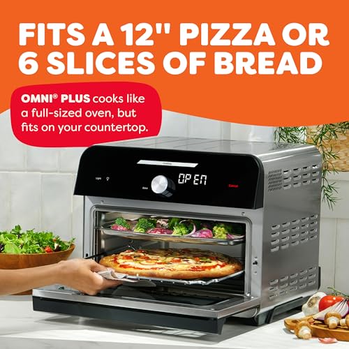 Instant Pot Omni Plus 19QT/18L Toaster Oven Air Fryer, 10-in-1 Functions, Fits 12" Pizza, Crisp, Broil, Bake, Roast, Toast, Warm, Convection, 100+ In-App Recipes, from the Makers of Instant Pot, Black - My Kitchen Products