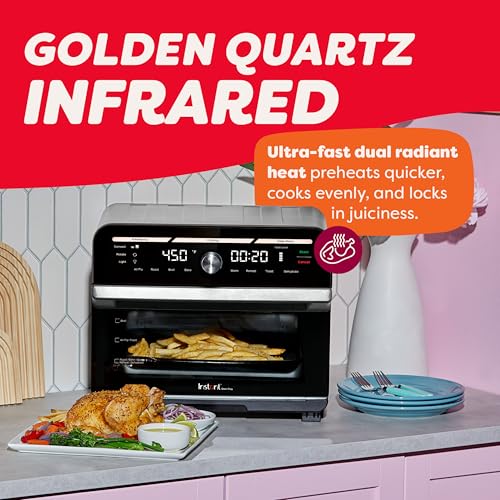Instant Pot Omni Plus 19QT/18L Toaster Oven Air Fryer, 10-in-1 Functions, Fits 12" Pizza, Crisp, Broil, Bake, Roast, Toast, Warm, Convection, 100+ In-App Recipes, from the Makers of Instant Pot, Black - My Kitchen Products