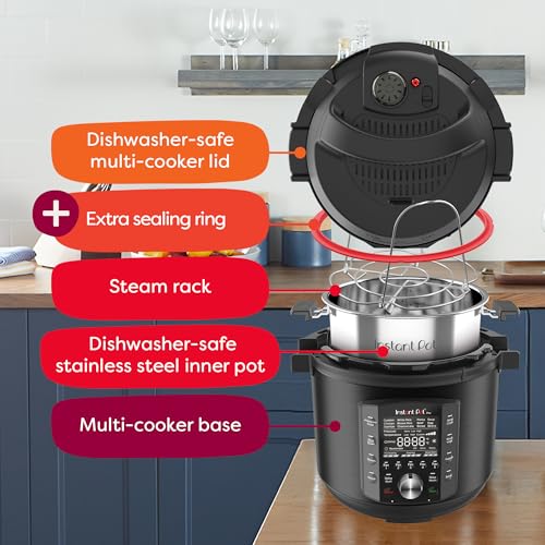 Instant Pot Pro (8 QT) 10-in-1 Pressure Cooker, Slow Cooker, Rice/Grain Cooker, Steamer, Sauté, Sous Vide, Yogurt Maker, Sterilizer, and Warmer, Includes App with Over 800 Recipes, Black - My Kitchen Products