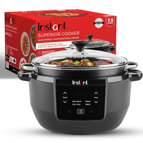Instant Pot Superior Cooker 7.5QT Slow Cooker and Multicooker, 4-in-1 Functions, Sears/Sauté, Slow Cooks/Roast, Steams and Warms, From The Makers of Instant Pot - My Kitchen Products