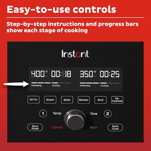 Instant Pot VersaZone 9QT Air Fryer,8-in-1 Functions with EvenCrisp Technology, Crisps,Broils, Bakes,Roasts, Dehydrates,Reheats at Same or Different Temperature, from the Makers of Instant Pot, Black - My Kitchen Products