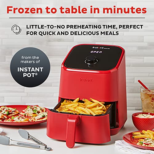 Instant Pot Vortex 2QT Mini Air Fryer, Small Air fryer that Crisps,Reheats,Bakes,Roasts for Quick Easy Meals,Includes over 100 In-App Recipes, is Dishwasher-Safe, from the Makers of Instant Pot, Red - My Kitchen Products