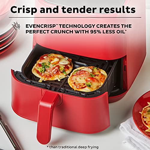 Instant Pot Vortex 2QT Mini Air Fryer, Small Air fryer that Crisps,Reheats,Bakes,Roasts for Quick Easy Meals,Includes over 100 In-App Recipes, is Dishwasher-Safe, from the Makers of Instant Pot, Red - My Kitchen Products