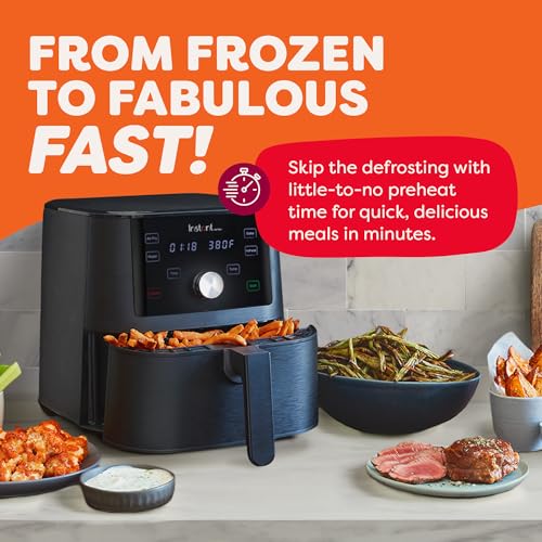 Instant Pot Vortex 6QT XL Air Fryer, 4-in-1 Functions that Crisps, Roasts, Reheats, Bakes for Quick Easy Meals, 100+ In-App Recipes, is Dishwasher-Safe, from the Makers of Instant Pot, Black - My Kitchen Products