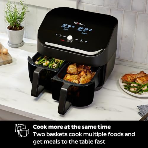 Instant Pot Vortex Plus XL 8QT ClearCook Air Fryer, Clear Windows, Custom Programming, 8-in-1 Functions that Crisps, Broils, Roasts, Dehydrates, Bakes, Reheats, from the Makers of Instant Pot, Black - My Kitchen Products