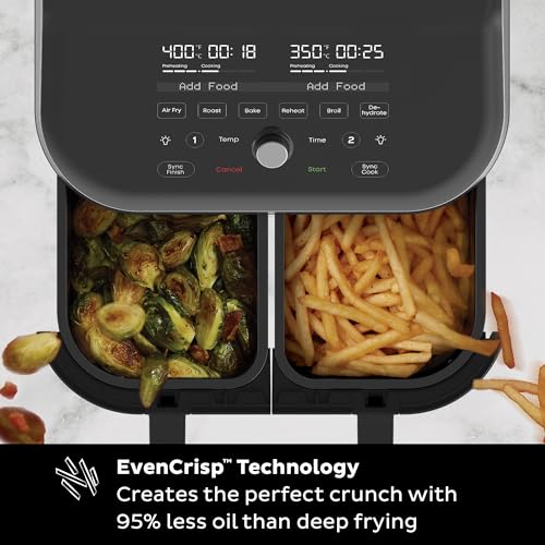 Instant Pot Vortex Plus XL 8QT ClearCook Air Fryer, Clear Windows, Custom Programming, 8-in-1 Functions that Crisps, Broils, Roasts, Dehydrates, Bakes, Reheats, from the Makers of Instant Pot, Black - My Kitchen Products
