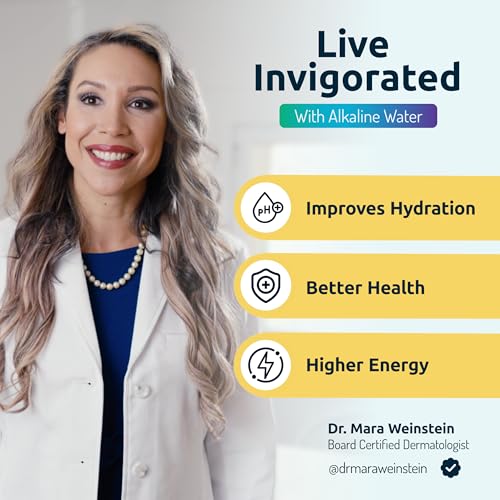 Invigorated Water PH001 - White Alkaline Water Filter – Replacement Filters for all Pitcher & Dispenser Filtration Systems – BPA-Free, Removes Chlorine, Heavy Metals – 96 Gallons/Filter (3-Pack) - My Kitchen Products