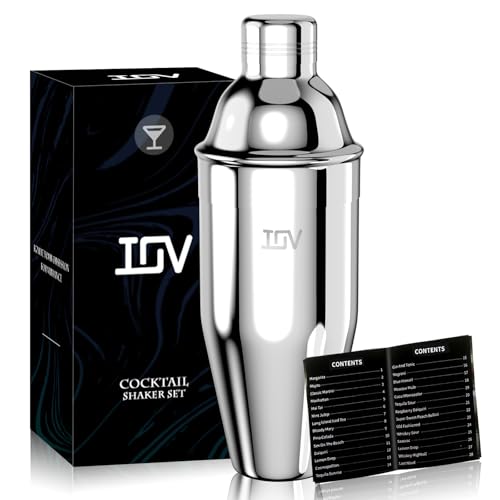 IOV Cocktail Shaker, 24 oz Martini Shaker, Drink Mixer with Built-in