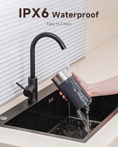 IPX6 Waterproof Electric Milk Frother and Steamer – 4-in-1 Coffee Frother for Hot & Cold Foam, Single-Button Control, Quick 80s Frothing - My Kitchen Products