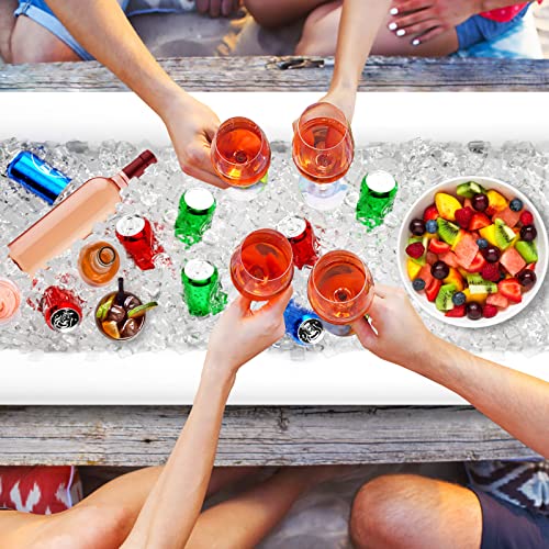 Jasonwell Inflatable Serving Bars Ice Buffet Salad Serving Trays Food Drink Holder Cooler Containers Indoor Outdoor BBQ Picnic Pool Party Supplies Luau Cooler w Drain Plug - My Kitchen Products