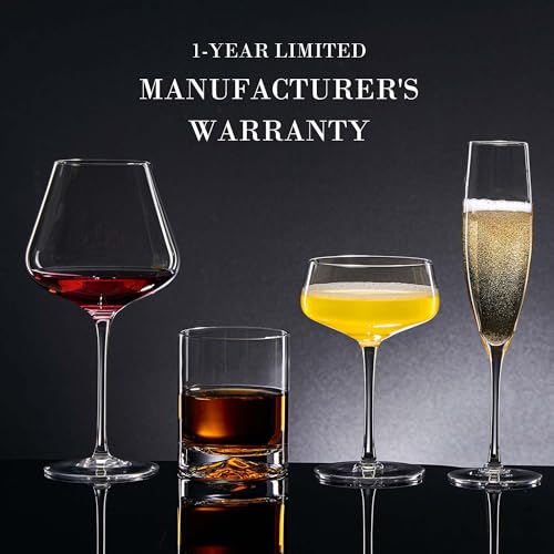 JBHO Martini Glasses, Crystal Coupe Glasses Set of 4, 10 Oz, Large and Fancy Cocktail Glasses, Hand-Blown Champagne Coupe Glasses for Espresso Martini, Manhattan as Bar Glassware or Mother's Gift - My Kitchen Products