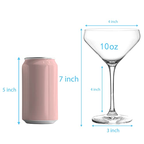JEKOSEN Crystal Martini Cocktail Glasses 11 Ounce Set of 4 With Premium Gift Box Premium Strong Lead-Free Clear - My Kitchen Products