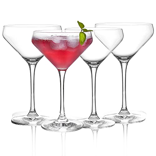 JEKOSEN Crystal Martini Cocktail Glasses 11 Ounce Set of 4 With Premium Gift Box Premium Strong Lead-Free Clear - My Kitchen Products